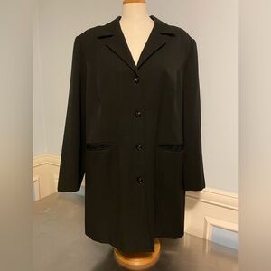 Sag Harbor - Black Long Suit Coat